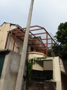 Powder coated Roof Structure 